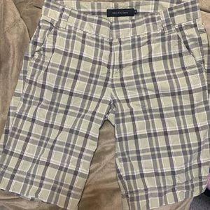 Calvin Klein plaid walking shorts